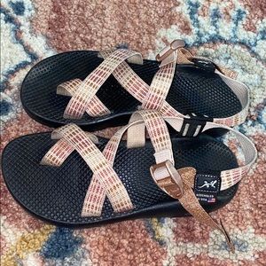 Limited edition rose gold chacos